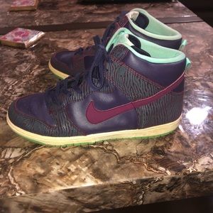 RARE zebra print Nike high top !!!
